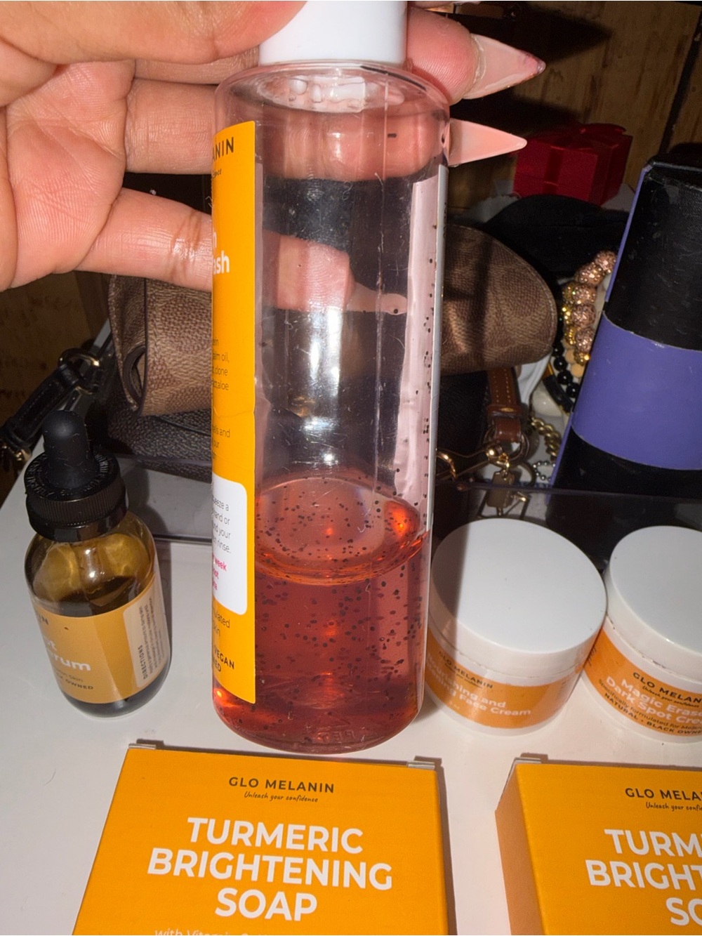 Glo Melanin Turmeric Brightening Soap BUNDLE - Picture 4 of 6